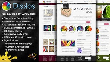 Diskos - Creative PSD Website Template | Themeforest Website Templates and Themes
