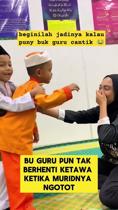 momen lucu ketika murid mau mencium ibuk guru bikin ngakak ‼️‼️ #ngakak #lucu #guru #murid #kocak