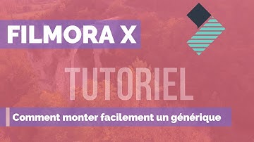 FILMORA X, Comment monter un GÉNÉRIQUE/INTRO simple et efficace pour votre chaîne youtube.