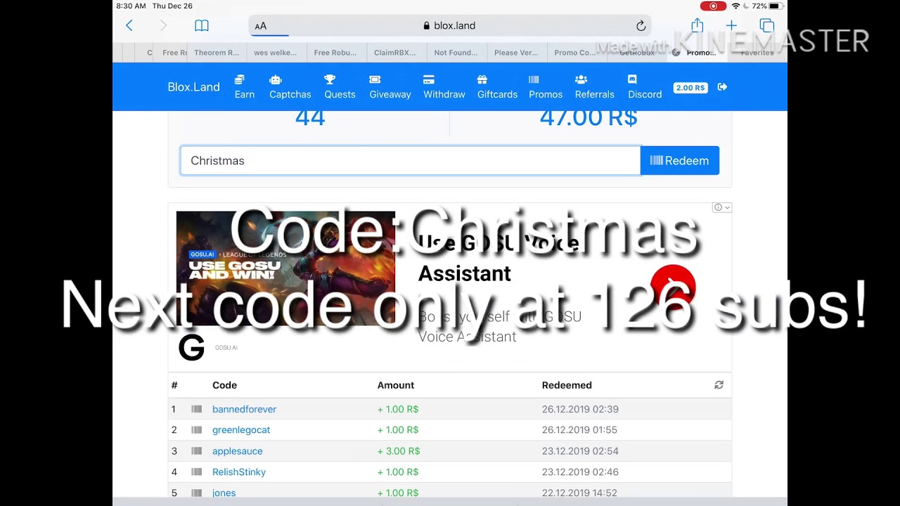 New code for blox.land YouTube