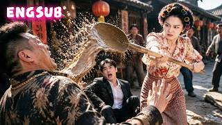 Girl disguised herself to survive, threw dung at a bully, and saved a billionaire CEO! #drama screenshot 3