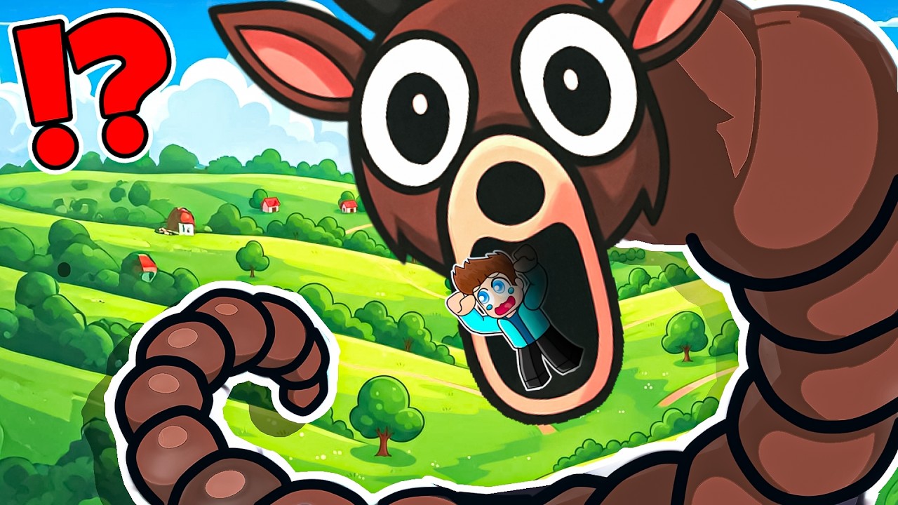 ESCAPE THE GIANT 99 NIGHTS DEER WORM IN ROBLOX !!