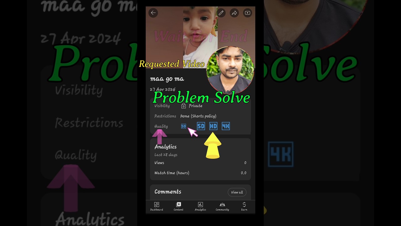 quality sd shorts quality problem sd quality video yt studio 2025 hindi