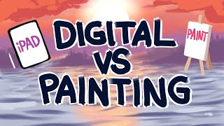 ART CHALLENGE 🎨 How To PAINT VS DRAW a Sunset 🌅