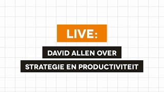 David Allen live tijdens MBA in één dag