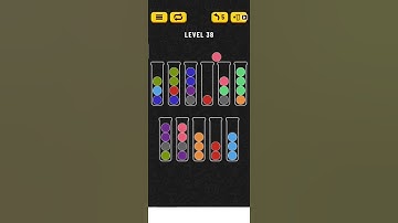 Ball Sort Gameplay Level 38 (Android, iOS) #ballsort #shorts #youtubeshorts #games