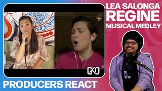 PRODUCERS REACT - Lea Salonga & Regine Velasquez Musical Medley Reaction