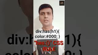 CSS :has Pseudo Class : Css Has Selector #shorts #webrpoint #short #education #css #html #shortvideo