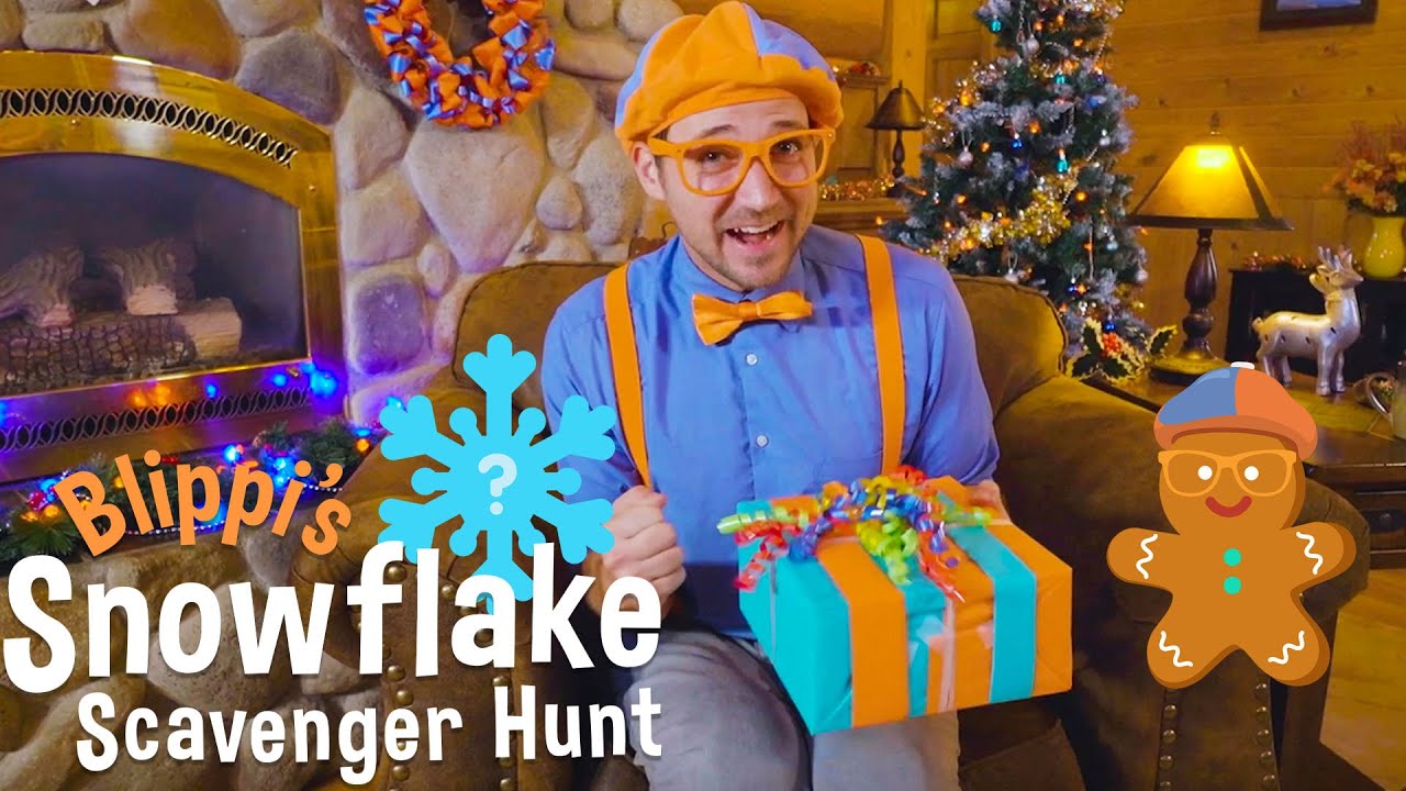 Blippi's Holiday Movie – Christmas Scavenger Hunt for Kids