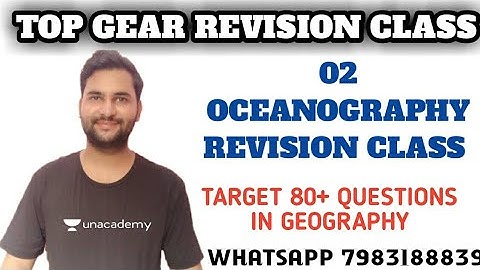 NTA UGC NET 2021 | Revision Class 2 | Oceanography Revision Class 2 | By Ankit Sir | 3:00 PM