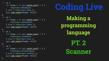 Coding live - Making a programming language (pt. 2, scanner again)