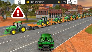 Transport Many John Deere Tractor In Fs18 ! Farming Simulator 18 Longest Lodar | Fs 18 Gameplay#fs18