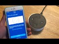 SETTING UP the amazon ALEXA DOT for the first time or if you change the network