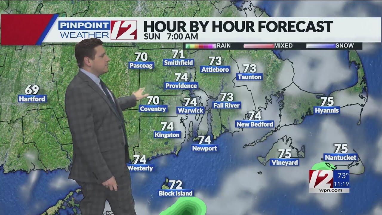 WPRI 12 Weather Forecast 7/20/24: Shower or Two Overnight; Sunny, Warm ...