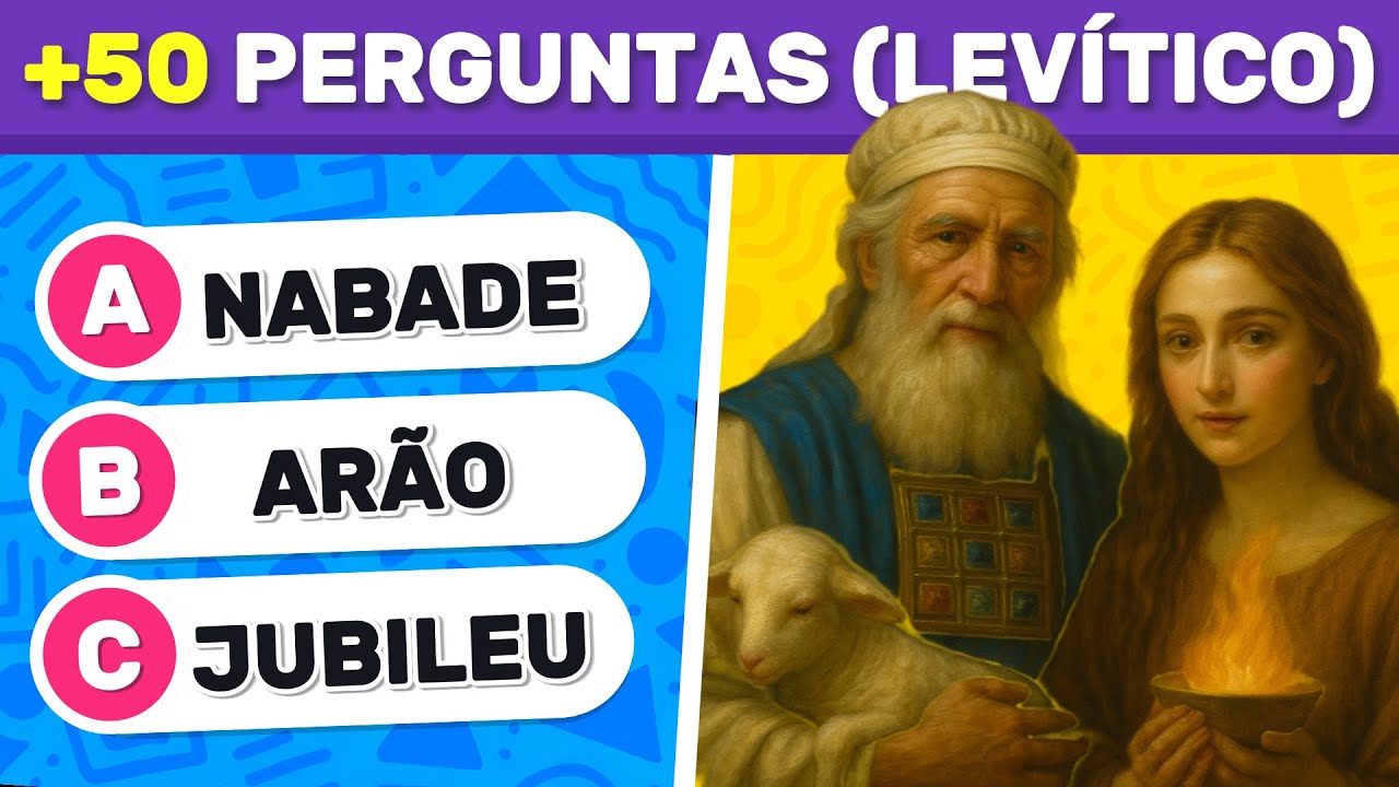 APENAS OS PUROS PASSAM! ⚔️ 50 PERGUNTAS de Levítico | Desafio Bíblico