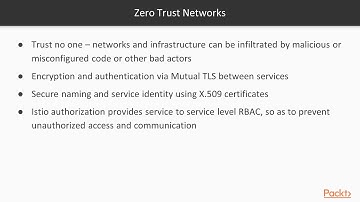 Kubernetes Service Mesh with Istio: Security by Default - Zero Trust Networks | packtpub.com