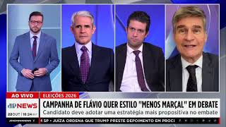 Campanha de Flávio quer estilo ‘menos Marçal’ em último debate