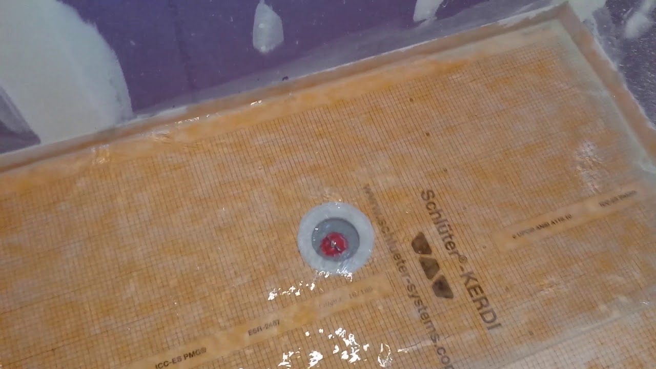 Schluter Kerdi shower pan 100 water proofing YouTube