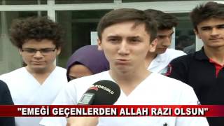 Öğrenci̇lerden Örnek Davraniş 14.06.2016 - Bolu