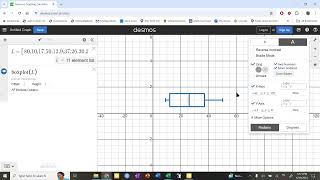 Boxplots in Desmos