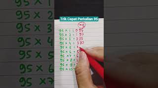 Trik Cepat Perkalian 95 #shorts #youtubeshorts #maths