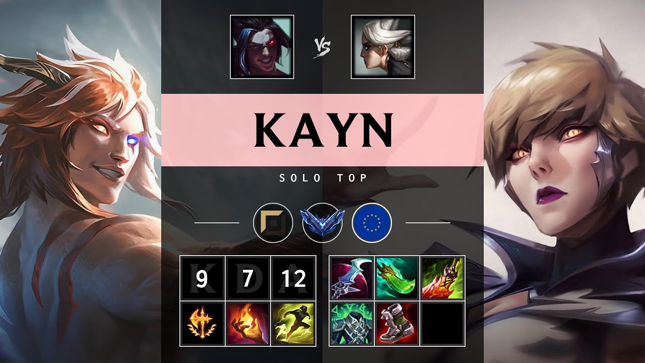 Kayn Top vs Camille - EUW Diamond Patch 25.13