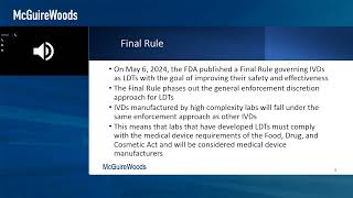 FDA Regulation of LDTs