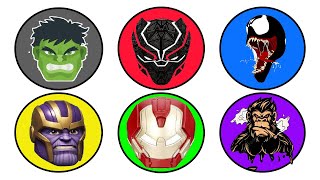 SPIN WHEEL SUPERHERO HULK VS VENOM, IRONMAN VS KINGKONG, BLACK PANTHER VS THANOS