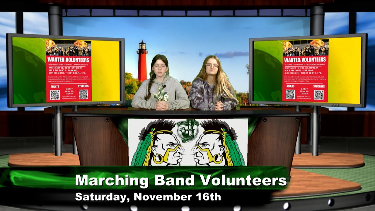 Jupiter High School News:  Wednesday, November 13, 2024