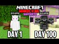 I Survived 100 Days as a SHAPEFSHIFTER in HARDCORE Minecraft...
