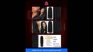 Straight Faux Locs – Soft, Pre-Looped &amp; Easy to Install