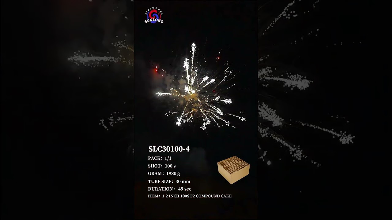 SLC30100-4 1.2 INCH 100 SHOTS F2 COMPOUND CAKE