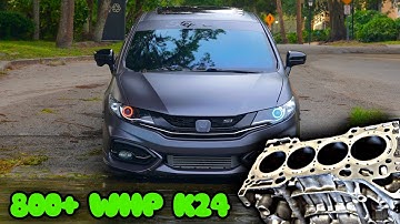 CYLINDER SUPPORT SYSTEM FOR MY BOOSTED CIVIC!!! *BUILDING A BULLET PROOF K24*