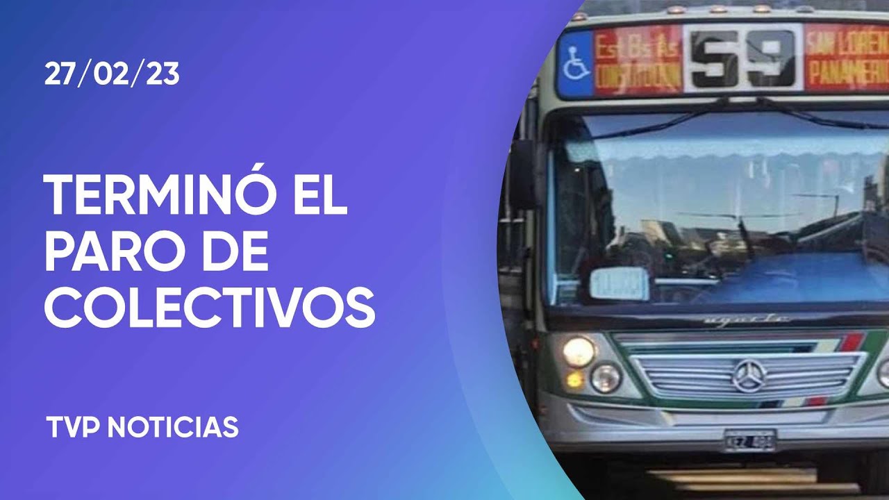Se levantó el paro de colectivos en AMBA - YouTube