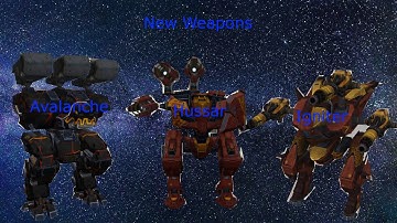 War Robots New Weapons with Igniter, Hussar, Avalanche.