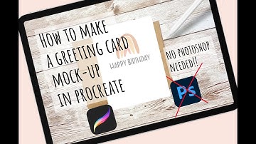 How to make a greeting card mock-up in Procreate NO PHOTOSHOP!