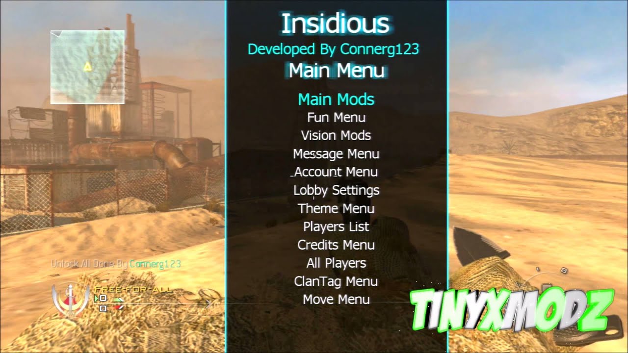 MW2 1 14 SPRX MOD MENU CREATED BY Connerg123 YouTube