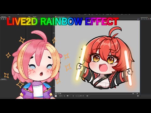 【LIVE2D - TUTORIAL】​Easy Rainbow Effect