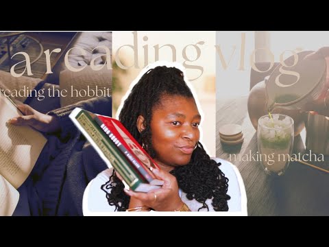 a reading vlog | reading the hobbit | making matcha🍵