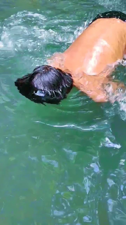 Berenang gaya nungging 😂😂🤣 ,,  Curug Cilentung airnya jernih segerrrr
