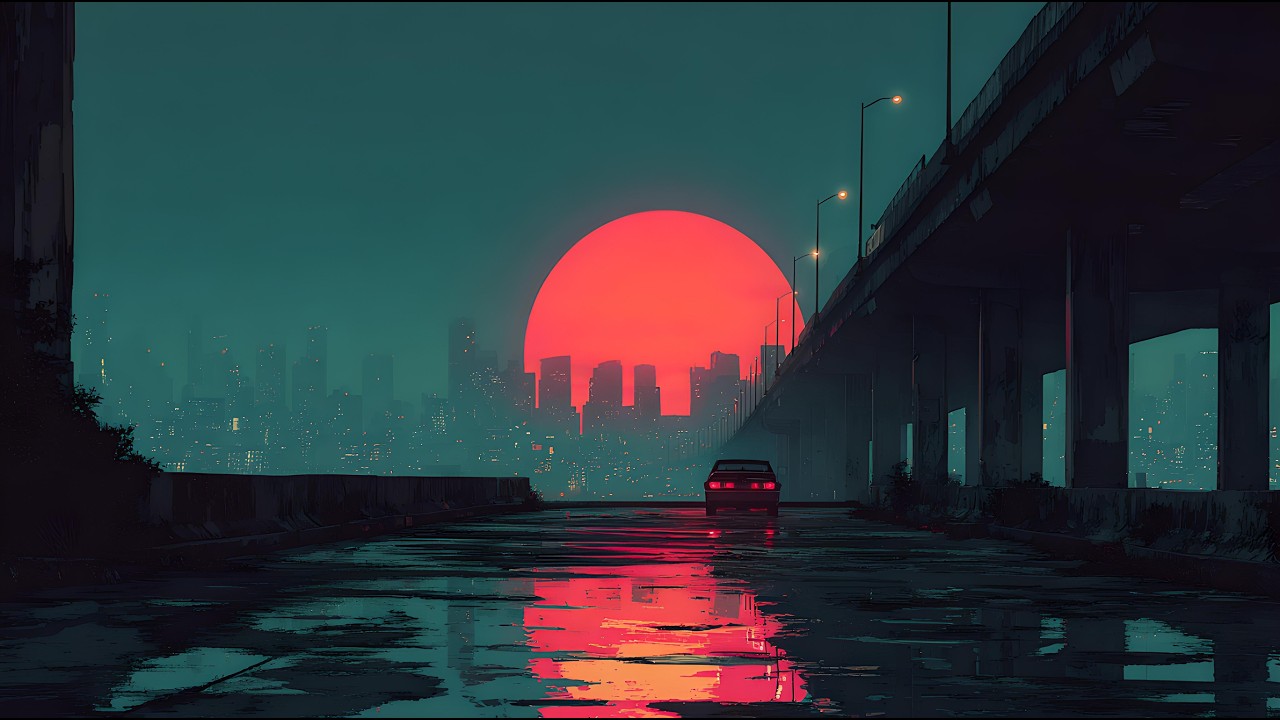 ＢＡＣＫ　ＴＯ　１９８６ [ Synthwave - Retrowave - Dreamwave Mix ] | Melancholic Urban Sunset