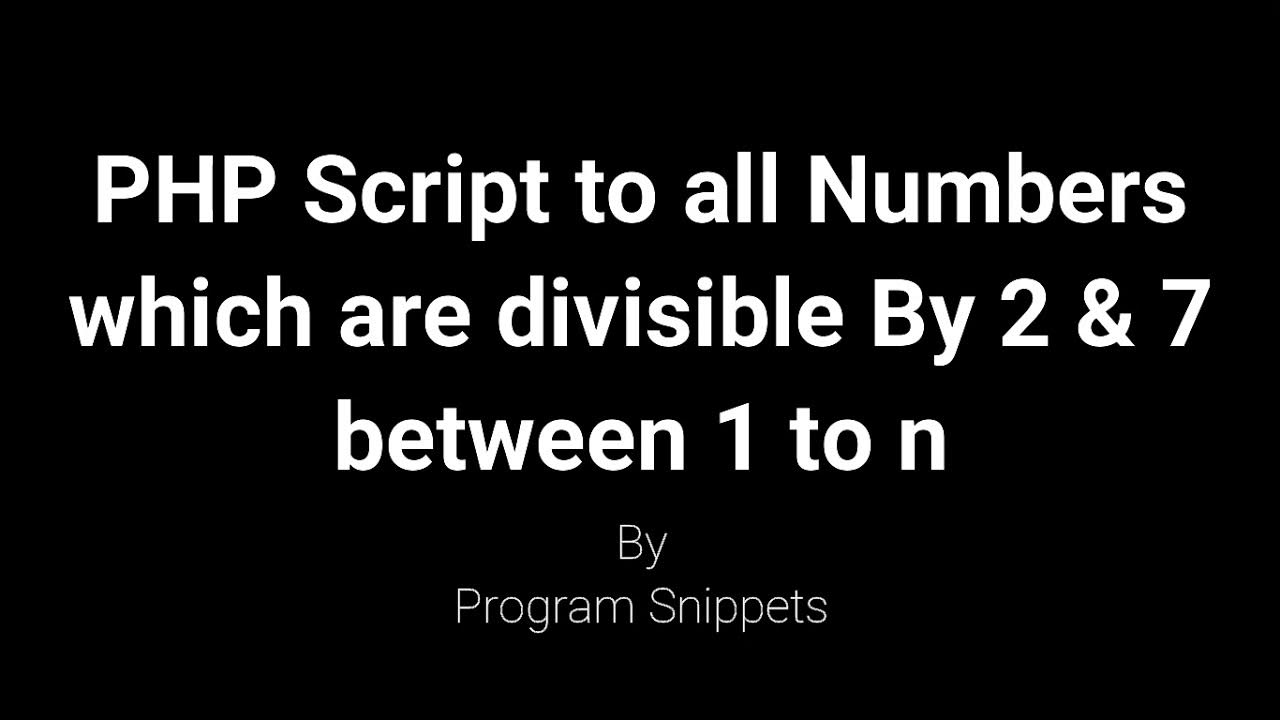 Is number php
