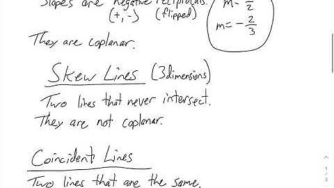 Geometry 3.1 Notes Video