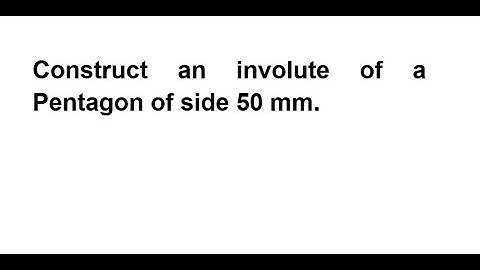 INVOLUTE OF A PENTAGON using AutoCAD 2007