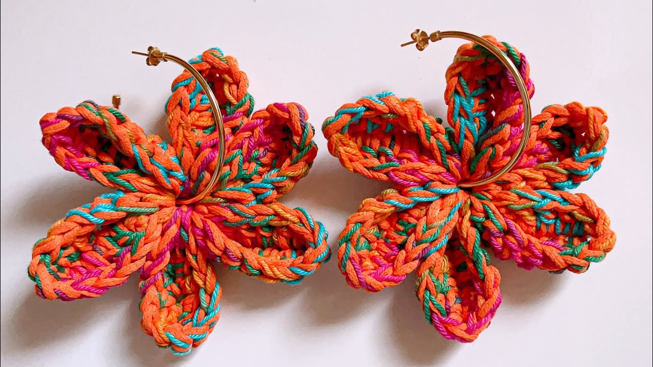 Esse brinco de crochê é tão fácil que você vai querer fazer vários!