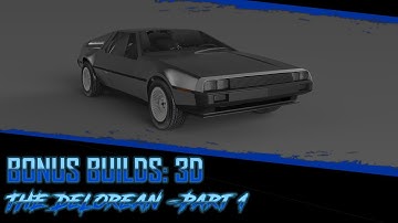 How to Build: DeLorean in 3D Time lapse (Bonus Builds) Part 1