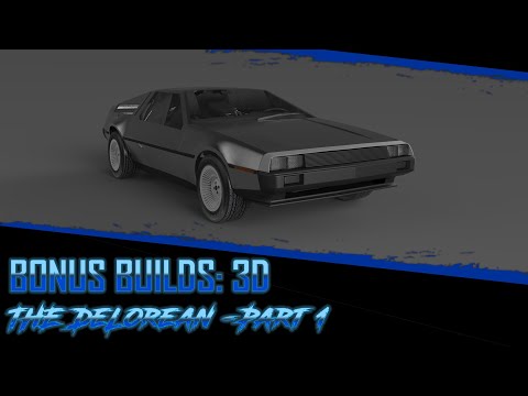 How to Build: DeLorean in 3D Time lapse (Bonus Builds) Part 1