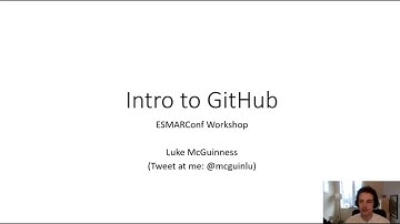 ESMARConf2021 Workshop 3: Intro to GitHub