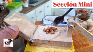 🤏🏻Empanadas Minis de Picadillo|Tiny Food|Set de cocina Miniatura para preparar comida Real