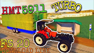 FS 20 HMT 5911 TURBO MOD 🔥| FULL MODIFIED | BIG ENGINE | ALL INDIAN TRACTOR MODS | DOWNLOAD LINK